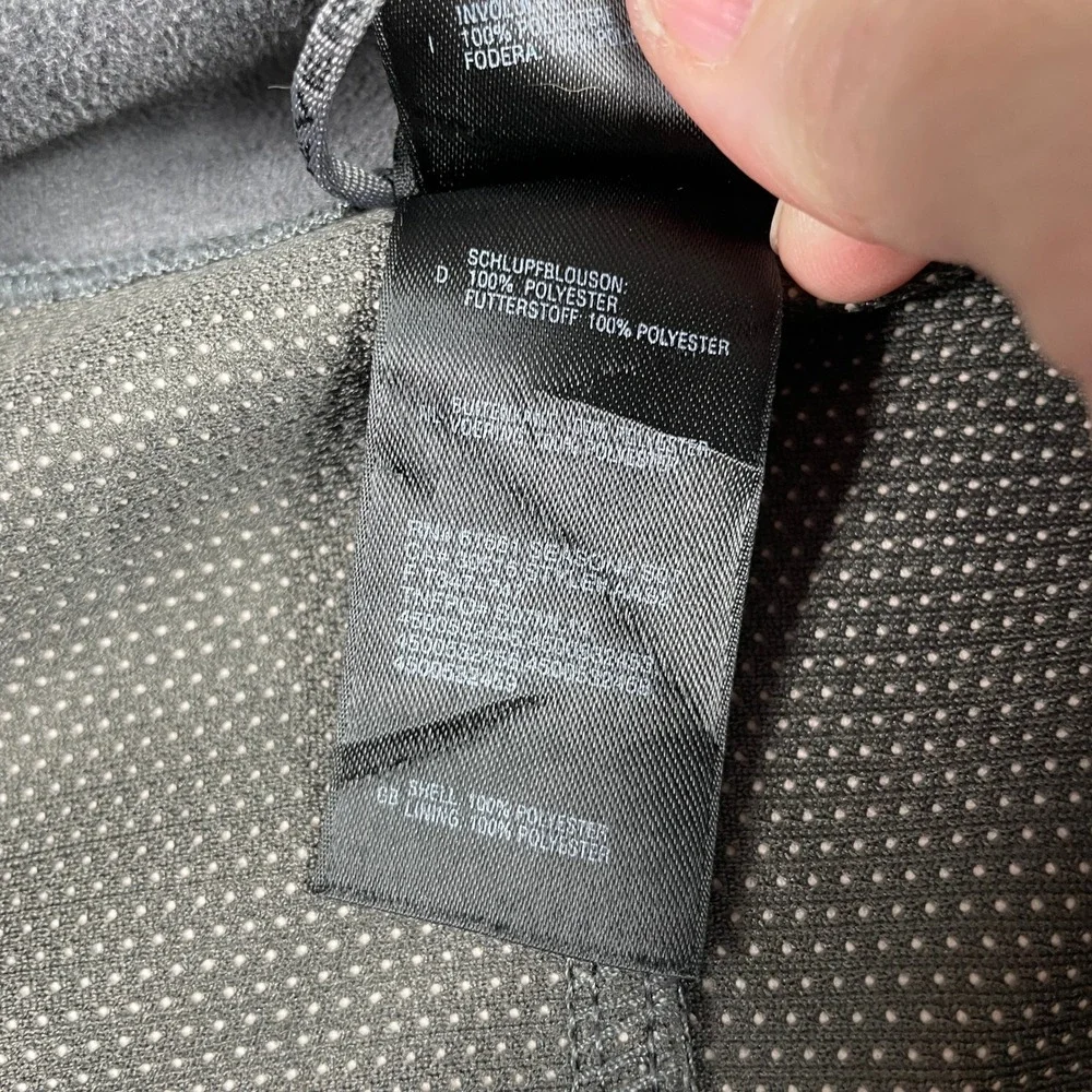 The North Face Fleece Jacket Mens M Black WindWall Full Zip Mesh Lined Outdoor